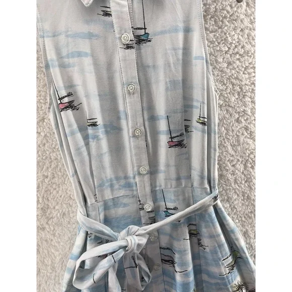 Chetta B Size 4 Dress A-line Button-Front Boat Beach Resort Travel Cruise Vacay - Picture 4 of 11